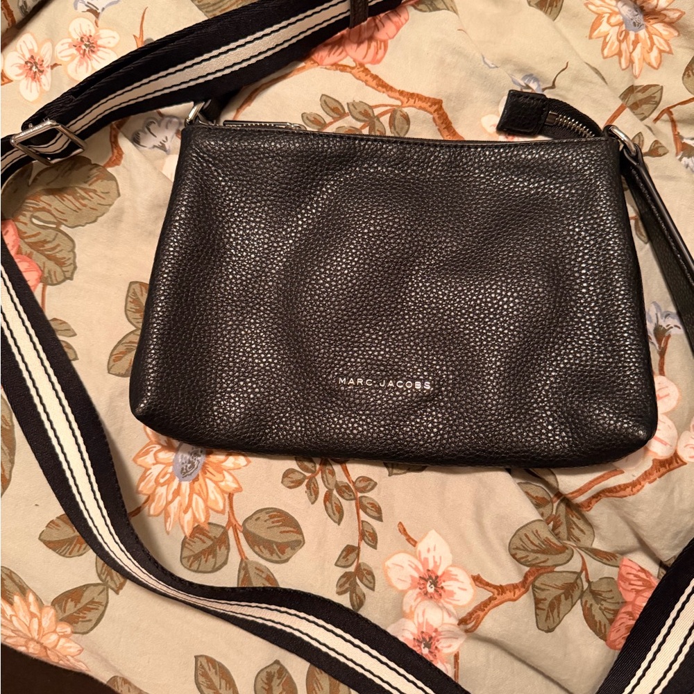 Marc Jacobs Black Textured Shoulder Bag